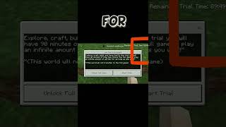 Minecraft trial fact in missed 😱