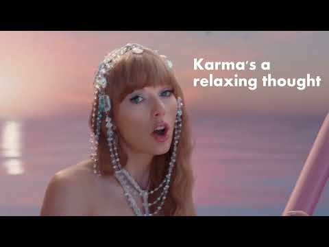 Karma - Taylor Swift ft. Ice Spice | Music Video + Lyrics #taylorswift #midnights #whatsapp_status