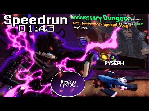 Dungeon Act 9 SPEEDRUN 01:43 | Anime Vanguards 1st Anniversary!