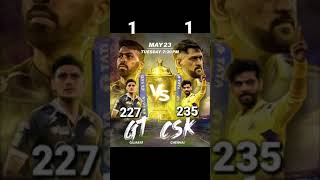 CSK VS GT ❓ only ipl 2023 comparison #shorts #csk #gt @BrainXMania @A2Motivation