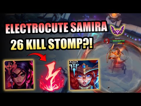 Electrocute Samira Mid is NOT OKAY... (26 Kill Diamond Elo Stomp)