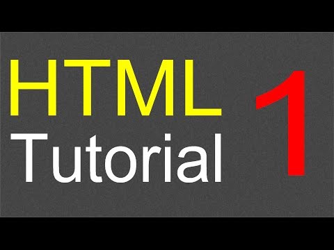 HTML Tutorial for Beginners 01 Creating the first web page