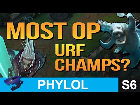 MOST OP URF CHAMPIONS - RIDICULOUS BUT FUN