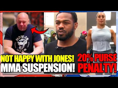 BREAKING NEWS! Dana White has had ENOUGH of Jon Jones TROUBLE, UFC fighter 20% purse PENALTY, MMA