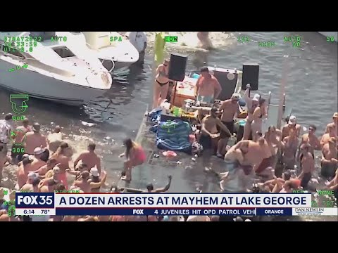 Участники лодочной вечеринки на озере Джордж во Флориде устроили массовую драку (видео)