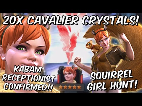 20x 6 Star Squirrel Girl Cavalier Crystal Opening! - Marvel Contest of Champions