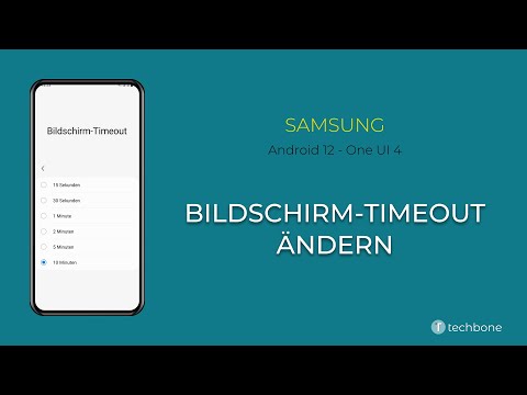 Bildschirm-Timeout ändern - Samsung [Android 12 - One UI 4]