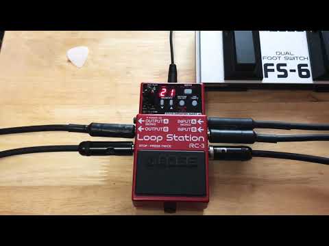 BOSS RC 3 Loop Station - Full Set Up