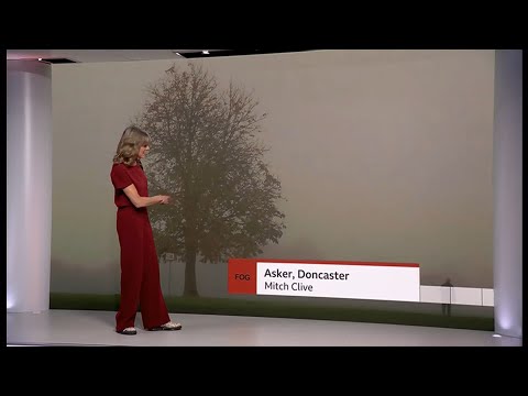 Weather images - Foggy start to the day (UK)  - BBC & ITV - 14/11/22 (b)