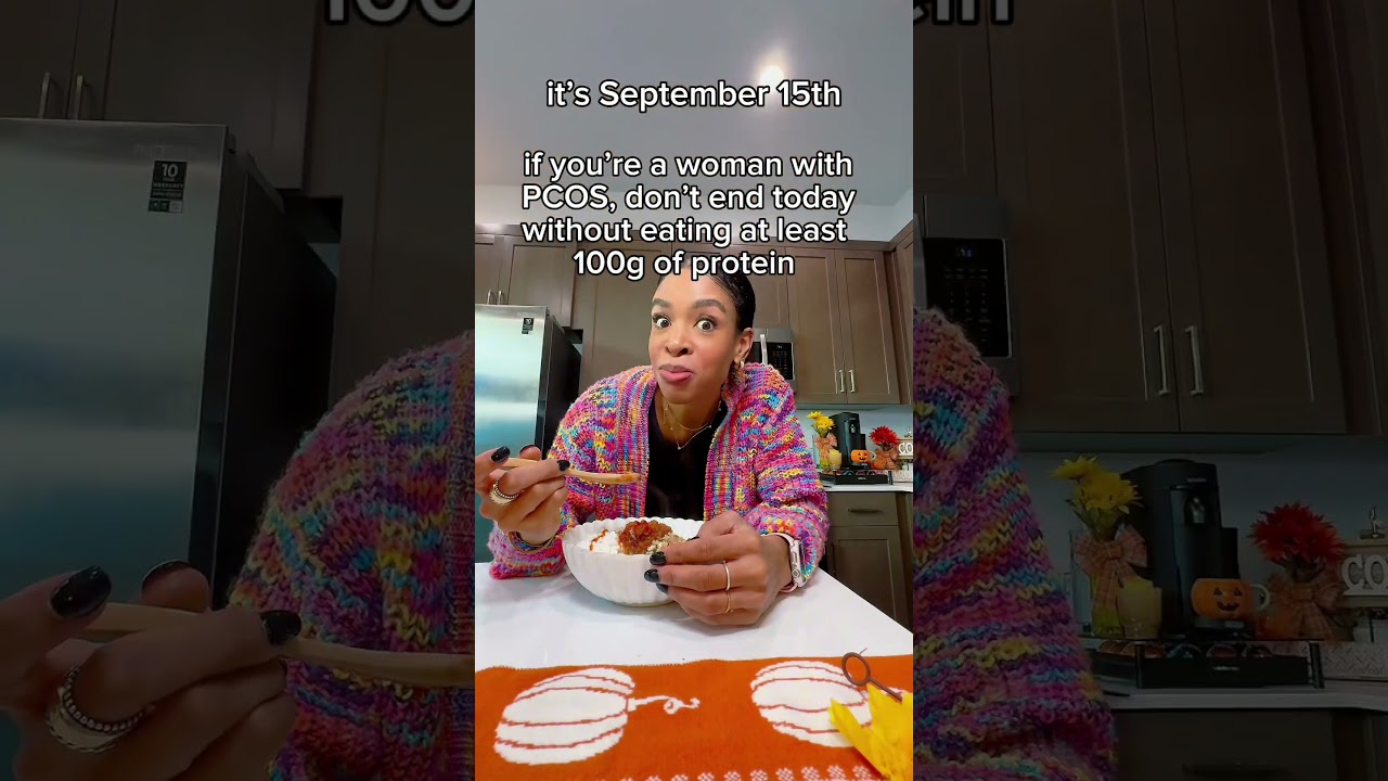 PCOS BESTIES: don’t end today without hitting your protein #protein #pcos