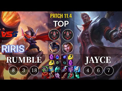 VSG Riris Rumble vs Jayce Top - KR Patch 11.4