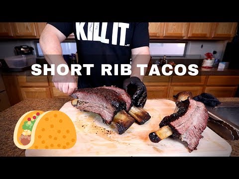 Smoked Beef Short Rib Tacos Using The Slow N Sear