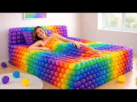 Which Color Dream Bed Would You Choose? 🛏️✨ | Ultimate Oddly Satisfying AI ASMR