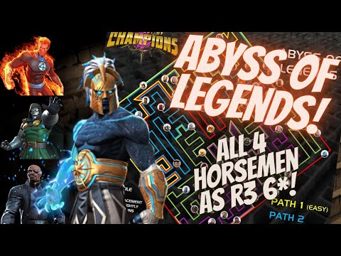 Rank 3 6 Star Abyss Of Legends Stream Incoming! All 4 Horsemen! Let's See How Cheap It Can Be Done!