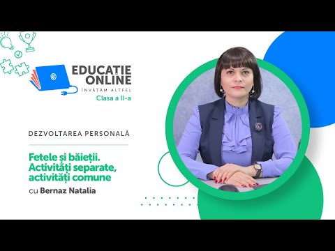 Dezvoltarea personală, Clasa a II-a, Fetele și băieții. Activități separate, activități comune