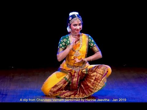 Charukesi Varnam by Harinie Jeevitha Part 2 - Sridevi Nrithyalaya - Bharathanatyam Dance