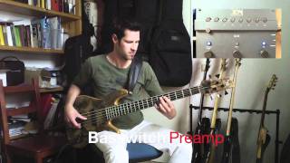 Video thumbnail for Basswitch IQ DI Sound Samples part 3 - bass preamp EQ A/B switch effect loop pedal multi tool by RuppertMusicTools