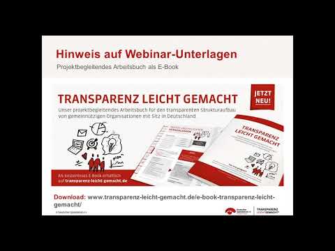 Webinar "Fit in 10 Schritten - Finanzbericht" Haus des Stiftens gGmbH