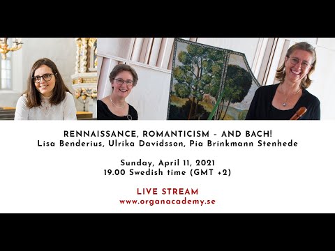 GIOA Quarantine Concerts - Älvsborg Church - April 11, 19:00 (GMT+2) - Rennaissance Romanticism Bach