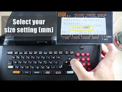 MAX Letatwin LM-550A - POWER ON AND MATERIAL SETTINGS