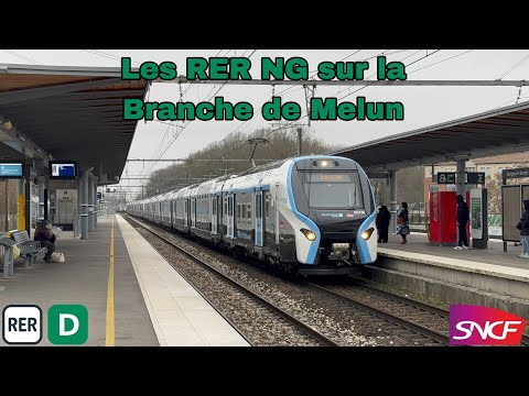 [SNCF]Les RER NG sur la branche de Melun #sncf #rer #rerd #rerng #train #melun 