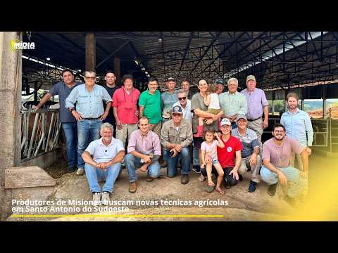 Produtores de Misiones buscam novas técnicas agrícolas em Santo Antonio do Sudoeste