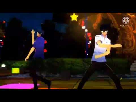 Yusuke and Ren dancing to treasure