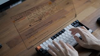 Typing sounds (Keychron K2V1 brown switch)（00:01:47 - 00:02:06） - Lubing my Keychron K2V2 to get a better feel and sound