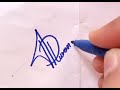 How to Draw a signature letter 