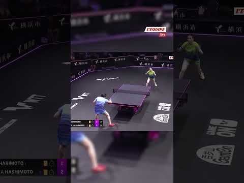 🏓 Un échange interminable de plus de 90 coups entre Miwa Harimoto et Honoka Hashimoto ! #shorts