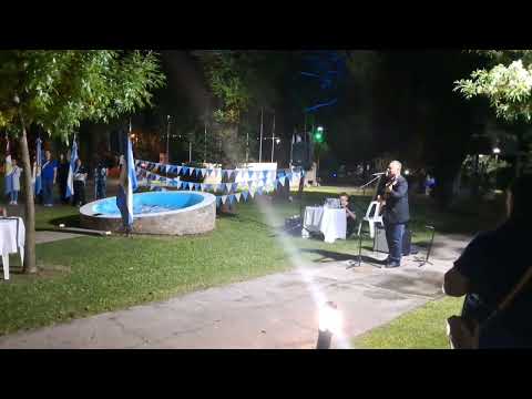 Acto de Malvinas en Grutly (santa fe). En plaza san martín.