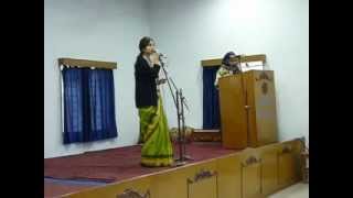 preview picture of video 'Santipur B.Ed College Student Piali, sings a Rabindra -Sangeet'