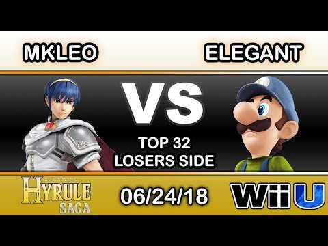 Hyrule Saga - Echo Fox MVG | MKLeo (Marth) Vs. uS | Elegant (Luigi) Top 32 Losers Side - Smash 4