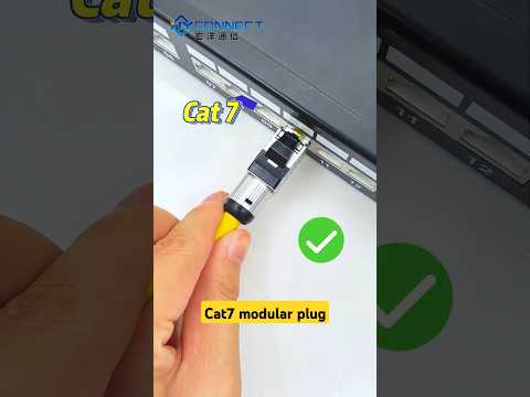 How to Easily Connect a Cat7 Shielded internet Ethernet Plug RJ45 connector #diy #cabling #cat7