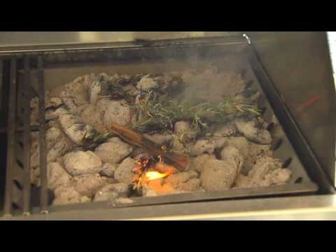 How to use a charcoal grill in a propane barbeque