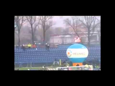 Football Hooligans Ruch Chorzow and Gornik Zabrze Poland
