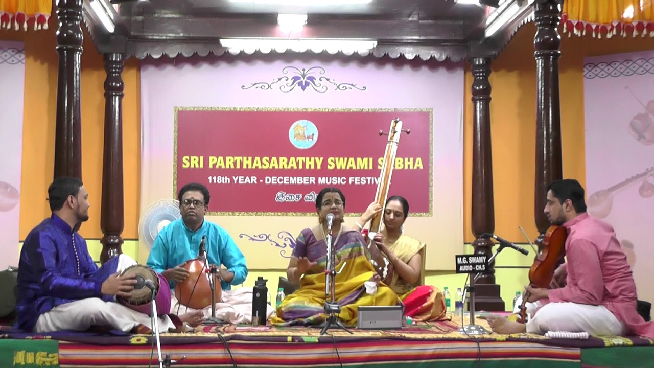 Vasudha Ravi l December Music Festival 2018 l Sri Parthasarathy Swami Sabha l 29th Dec, 2018