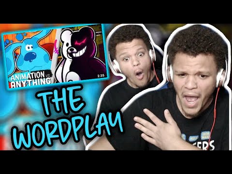THE WORDPLAY IS LIKE NEVER BEFORE!! Blue vs Monokuma  ANIMATION VS ANYTHING REACTION!!!