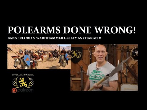 Polearms, Halberds, Two Handed Weapons Used WRONGLY in Games, Movies, TV (Bannerlord & Warhammer...)