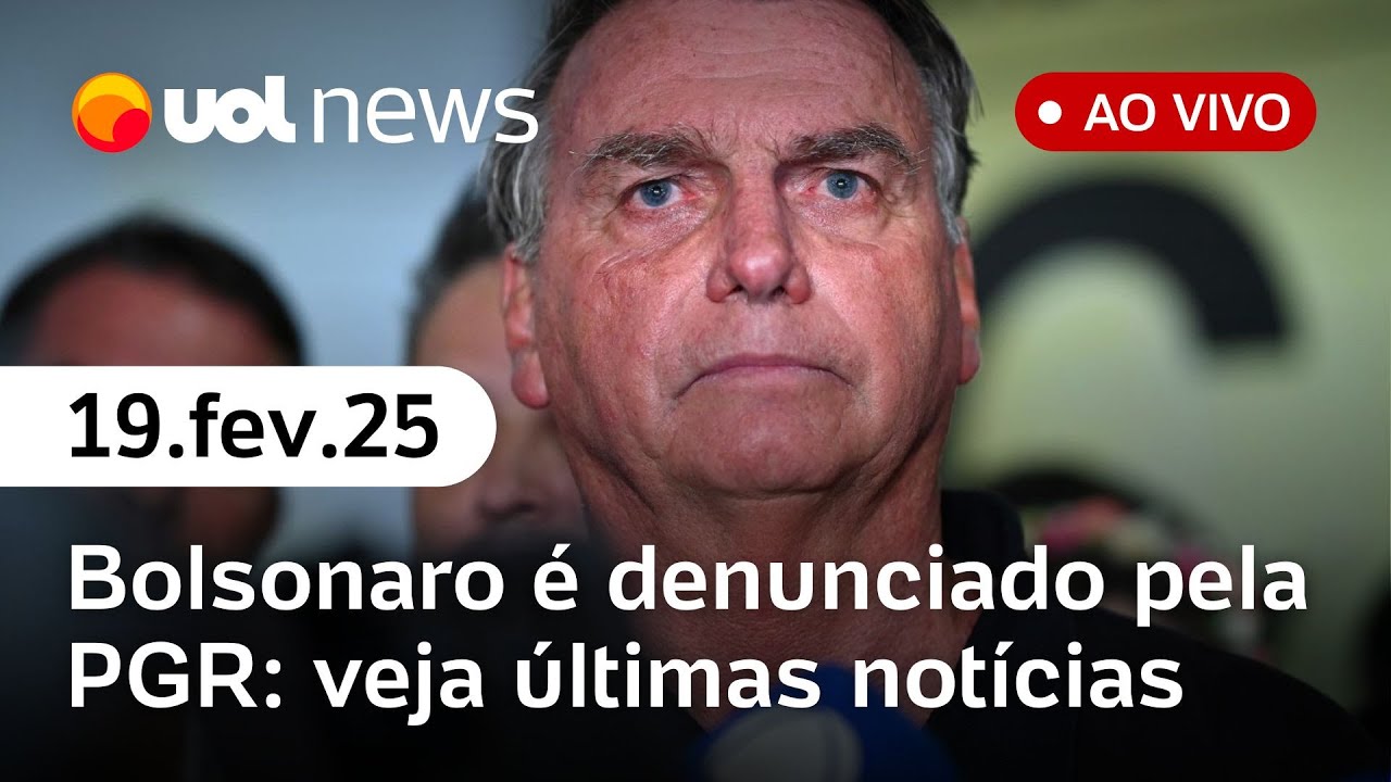 Bolsonaro é denunciado pela PGR: veja decisão de Gonet, repercussão e cobertura ao vivo | UOL News
