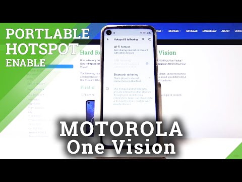 How to Use Portable Hotspot on MOTOROLA One Vision – Turn On Hotspot / Share Internet