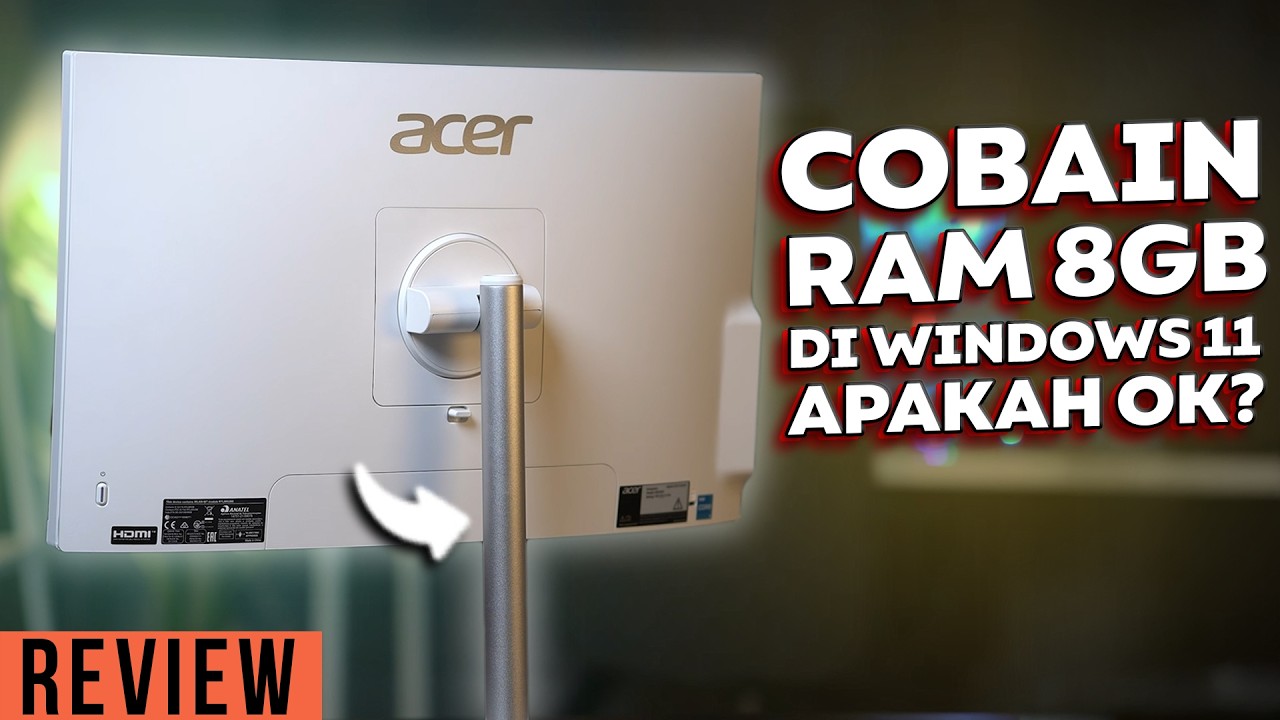 Test RAM 8GB di Windows 11 pake AIO PC Acer Aspire C24A