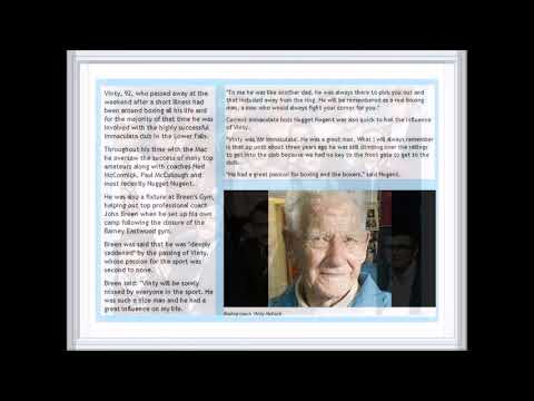 The Legents of the Immaculata  boxing club Belfast