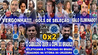 ATLETICANOS E TORCIDAS DO BRASIL AO ATLÉTICO MG 0X2 CRUZEIRO COM GOLS DO FABRÍCIO BRUNO E KAIO JORGE
