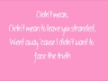 Kelly Clarkson - Save You Lyrics