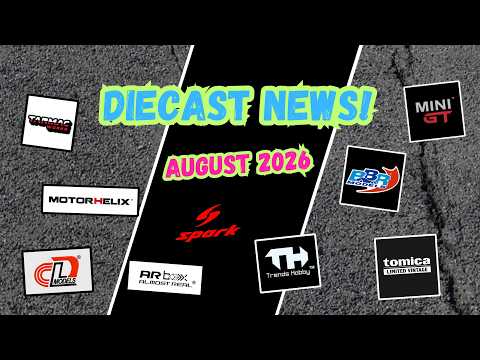 Feature Image thumbnail for the video blog Diecast News!  August 2026 by  booster_diecast