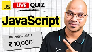 JavaScript Live Quiz | Win Prizes