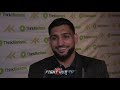 AMIR KHAN "I HAD FURY WINNING; I THOUGHT HE WAS GONE! HE GOT BACK UP & I WAS LIKE OH MY GAWD!"