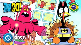 Olha quem vem para o Dia de Ação de Graças! | Teen Titans Go! em Português 🇧🇷 | @DCKidsBrasil