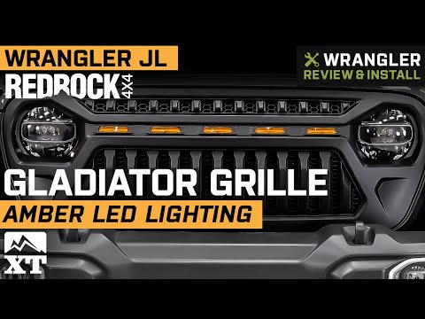 Jeep Wrangler JL RedRock 4x4 Gladiator Grille with Amber LED Lighting Review & Install